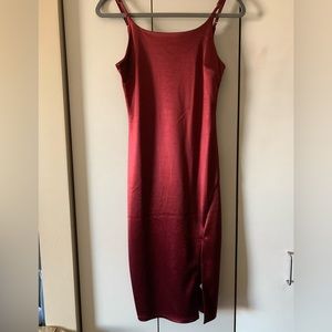 Mandees burgundy dress NWT